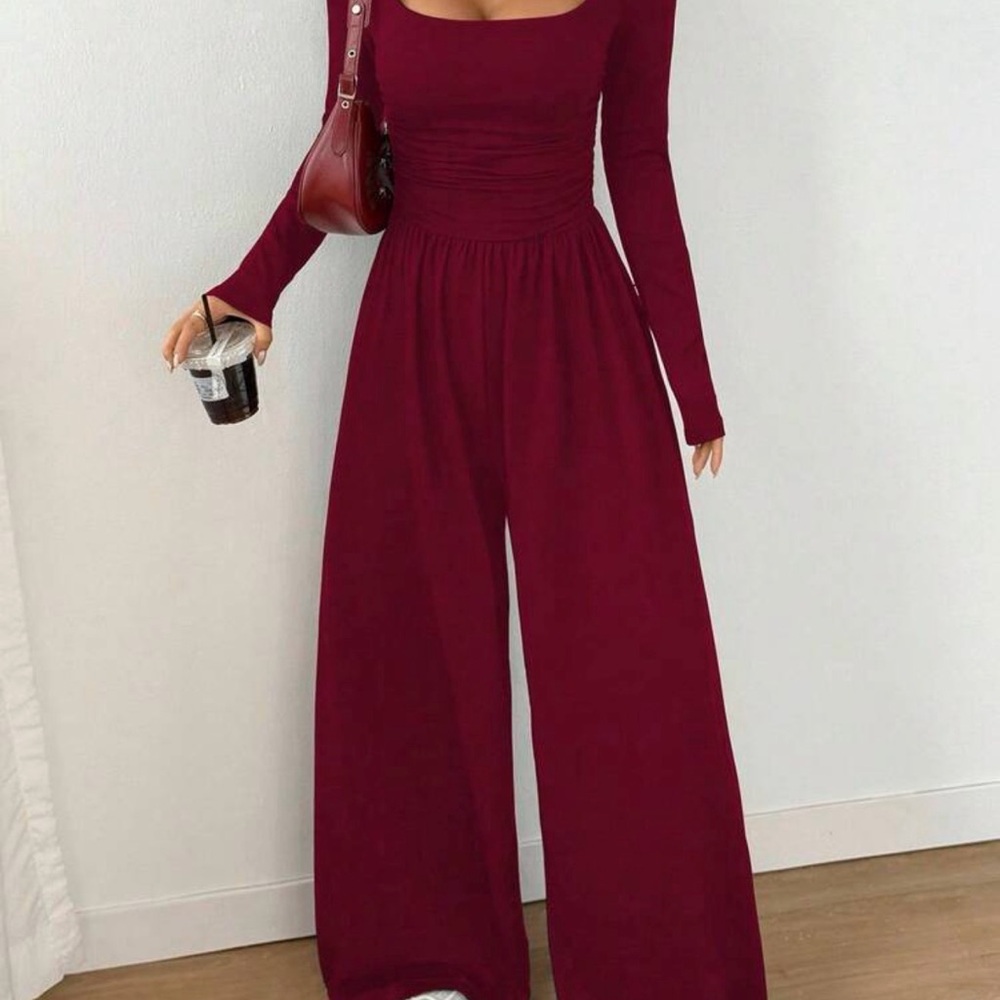 Brand New Burgundy Jumpsuit